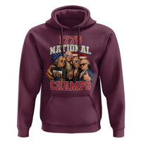1776 National Champs Funny Founding Fathers Selfie Graphic Hoodie George Washington and Ben Franklin Cool Sunglasses Patriotic
