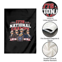 1776 National Champs Est 1776 Vintage Seal Garden Flag Funny Cool Sunglasses Presidents and Founding Fathers Sports Style Patriotic