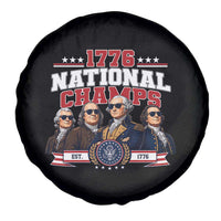 1776 National Champs Est 1776 Vintage Seal Spare Tire Cover Funny Cool Sunglasses Presidents and Founding Fathers Sports Style Patriotic