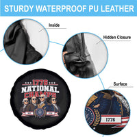 1776 National Champs Est 1776 Vintage Seal Spare Tire Cover Funny Cool Sunglasses Presidents and Founding Fathers Sports Style Patriotic