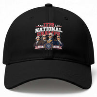 1776 National Champs Est 1776 Vintage Seal Baseball Cap Funny Cool Sunglasses Presidents and Founding Fathers Sports Style Patriotic