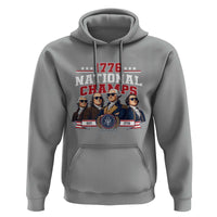 1776 National Champs Est 1776 Vintage Seal Hoodie Funny Cool Sunglasses Presidents and Founding Fathers Sports Style Patriotic