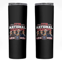 1776 National Champs Est 1776 Vintage Seal Skinny Tumbler Funny Cool Sunglasses Presidents and Founding Fathers Sports Style Patriotic