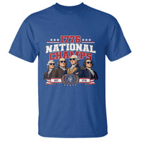 1776 National Champs Est 1776 Vintage Seal T Shirt Funny Cool Sunglasses Presidents and Founding Fathers Sports Style Patriotic