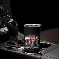 1776 National Champs Est 1776 Vintage Seal Tumbler Cup Funny Cool Sunglasses Presidents and Founding Fathers Sports Style Patriotic