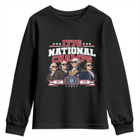 1776 National Champs Est 1776 Vintage Seal Youth Sweatshirt Funny Cool Sunglasses Presidents and Founding Fathers Sports Style Patriotic