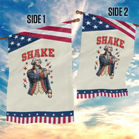 Shake Funny George Washington Graphic Matching Patriotic Garden Flag Vintage Founding Father Distressed Stars and Lightning Bolts Dynamic Duo