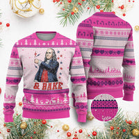 And Bake Funny Benjamin Franklin Patriotic Graphic Matching Ugly Christmas Sweater Vintage Founding Father Distressed Stars and Lightning Bolts Dynamic Duo
