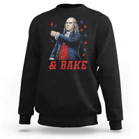 And Bake Funny Benjamin Franklin Patriotic Graphic Matching Sweatshirt Vintage Founding Father Distressed Stars and Lightning Bolts Dynamic Duo