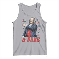 And Bake Funny Benjamin Franklin Patriotic Graphic Matching Tank Top Vintage Founding Father Distressed Stars and Lightning Bolts Dynamic Duo