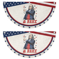 And Bake Funny Benjamin Franklin Graphic Matching Patriotic Fan Flag Vintage Founding Father Distressed Stars and Lightning Bolts Dynamic Duo