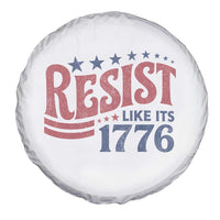 Resist Like Its 1776 Spare Tire Cover Vintage Distressed Patriotic Political Satire Graphic