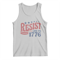 Resist Like Its 1776 Tank Top Vintage Distressed Patriotic Political Satire Graphic