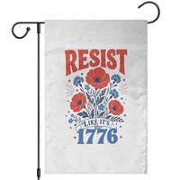 Resist Like Its 1776 Folk Art Floral Botanical Graphic Garden Flag Patriotic Statement Political Satire