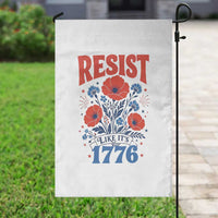 Resist Like Its 1776 Folk Art Floral Botanical Graphic Garden Flag Patriotic Statement Political Satire