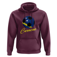 Curaçao Soccer Fans Distressed Flag Hoodie Football Heritage Pride Support