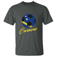 Curaçao Soccer Fans Distressed Flag T Shirt Football Heritage Pride Support