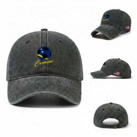 Curaçao Soccer Fans Distressed Flag Washed Cotton Baseball Cap Football Heritage Pride Support