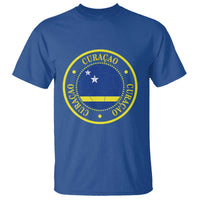 Curaçao Football Pride Circular Crest Vintage T Shirt Curacao Flag Soccer Fans Graphic