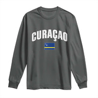Curaçao National Flag Classic Heritage Long Sleeve Shirt Caribbean Pride Souvenir