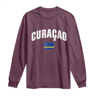 Curaçao National Flag Classic Heritage Long Sleeve Shirt Caribbean Pride Souvenir
