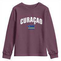 Curaçao National Flag Classic Heritage Youth Sweatshirt Caribbean Pride Souvenir