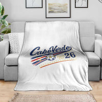 Cabo Verde Soccer Club 26 National Pride Throw Blanket Cape Verde Football Fans Retro Sporty Est. 2026