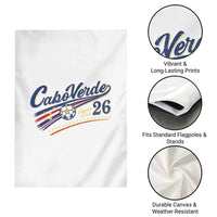 Cabo Verde Soccer Club 26 National Pride Garden Flag Cape Verde Football Fans Retro Sporty Est. 2026