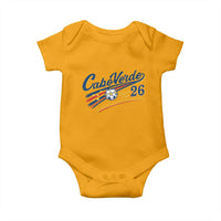 Cabo Verde Soccer Club 26 National Pride Baby Onesie Cape Verde Football Fans Retro Sporty Est. 2026 TS02