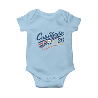 Cabo Verde Soccer Club 26 National Pride Baby Onesie Cape Verde Football Fans Retro Sporty Est. 2026 TS02