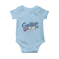 Cabo Verde Soccer Club 26 National Pride Baby Onesie Cape Verde Football Fans Retro Sporty Est. 2026