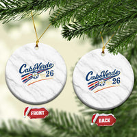 Cabo Verde Soccer Club 26 National Pride Ceramic Ornament Cape Verde Football Fans Retro Sporty Est. 2026