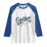 Cabo Verde Soccer Club 26 National Pride Raglan Shirt Cape Verde Football Fans Retro Sporty Est. 2026