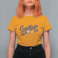 Cabo Verde Soccer Club 26 National Pride T Shirt For Women Cape Verde Football Fans Retro Sporty Est. 2026