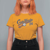 Cabo Verde Soccer Club 26 National Pride T Shirt For Women Cape Verde Football Fans Retro Sporty Est. 2026 TS02