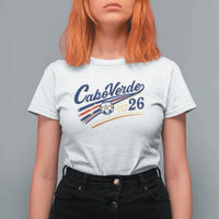 Cabo Verde Soccer Club 26 National Pride T Shirt For Women Cape Verde Football Fans Retro Sporty Est. 2026 TS02