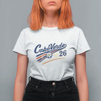 Cabo Verde Soccer Club 26 National Pride T Shirt For Women Cape Verde Football Fans Retro Sporty Est. 2026