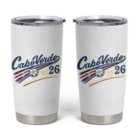 Cabo Verde Soccer Club 26 National Pride Tumbler Cup Cape Verde Football Fans Retro Sporty Est. 2026