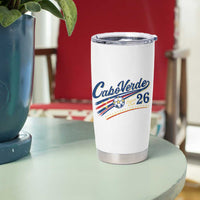 Cabo Verde Soccer Club 26 National Pride Tumbler Cup Cape Verde Football Fans Retro Sporty Est. 2026