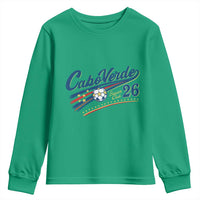 Cabo Verde Soccer Club 26 National Pride Youth Sweatshirt Cape Verde Football Fans Retro Sporty Est. 2026