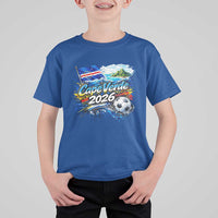 Cape Verde Soccer 2026 Island Flag T Shirt For Kid Cabo Verde Football Team Fans Tropical Pride Gift