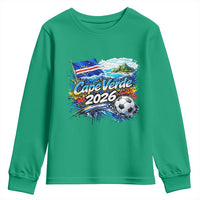 Cape Verde Soccer 2026 Island Flag Youth Sweatshirt Cabo Verde Football Team Fans Tropical Pride Gift