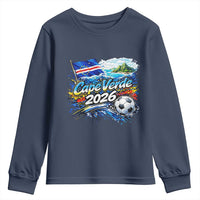 Cape Verde Soccer 2026 Island Flag Youth Sweatshirt Cabo Verde Football Team Fans Tropical Pride Gift