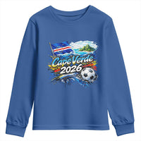 Cape Verde Soccer 2026 Island Flag Youth Sweatshirt Cabo Verde Football Team Fans Tropical Pride Gift