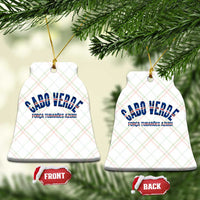 Forca Tubaroes Azuis Cabo Verde National Pride Ceramic Ornament Cape Verde Football Fans Blue Sharks Heritage