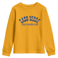 Forca Tubaroes Azuis Cabo Verde National Pride Youth Sweatshirt Cape Verde Football Fans Blue Sharks Heritage