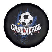 Cabo Verde Flag Football Graphic Spare Tire Cover Cape Verde Soccer Fans Artistic Pride