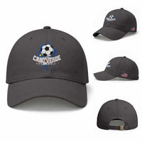 Cabo Verde Flag Football Graphic Baseball Cap Cape Verde Soccer Fans Artistic Pride