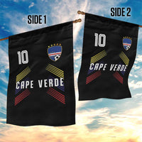 Cabo Verde Football Crest Pride Jersey Style Garden Flag Cape Verde Soccer Fan Number 10 Athletic