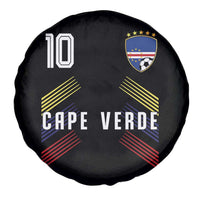 Cabo Verde Football Crest Pride Jersey Style Spare Tire Cover Cape Verde Soccer Fan Number 10 Athletic
